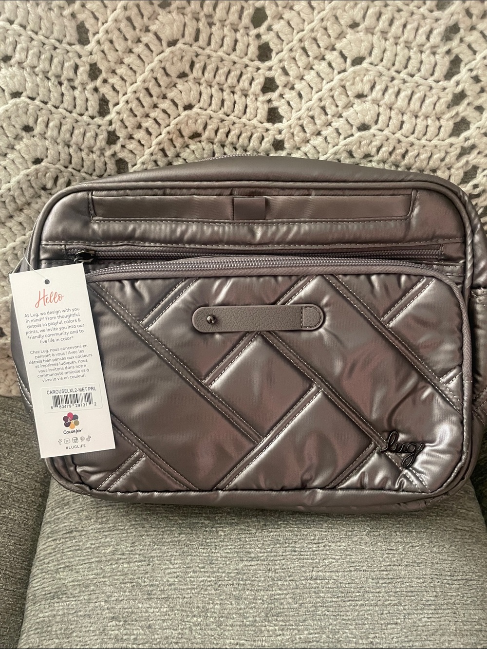 NWT- Lug Carousel XL 2 Metallic Pearl
